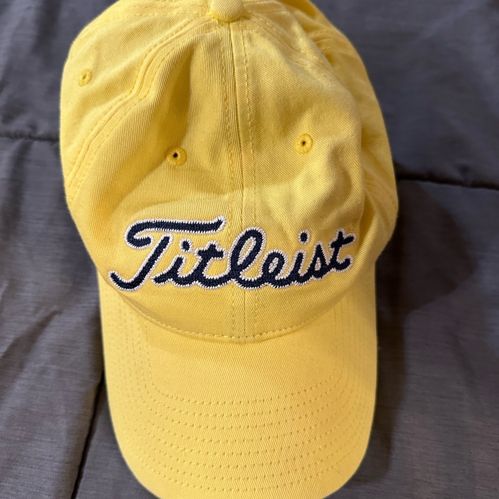 Titleist Bright Yellow Embroidered Logo Cap